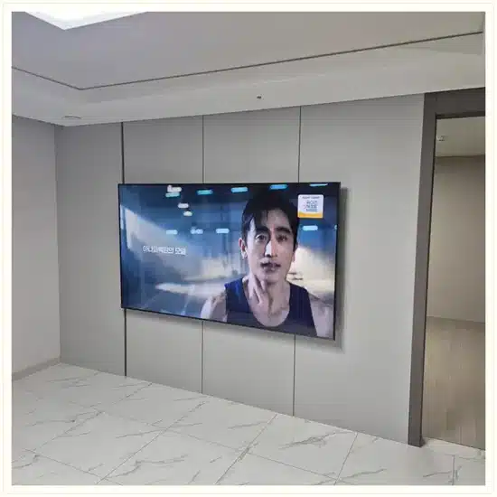 도봉 벽걸이TV 설치 방법 참고용 TV 거실 사진 2