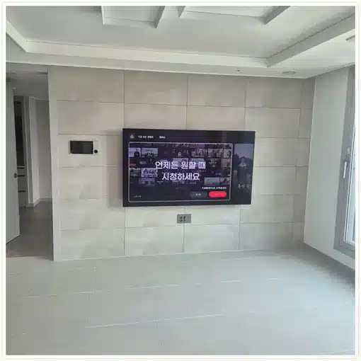 관악 벽걸이TV 설치 방법 참고용 TV 거실 사진 2