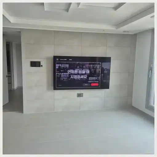 과천 벽걸이TV 설치 방법 참고용 TV 거실 사진 2