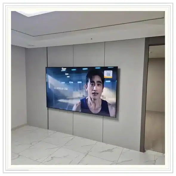 파주 벽걸이TV 설치 방법 참고용 TV 거실 사진 2